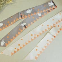 Birdddland原創波點手掌三角復古髮帶 小領帶 swing 禮物