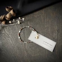 琥珀蜜糖色 琉璃礦石手鍊