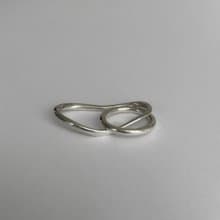 戒指 925純銀 wave ring02