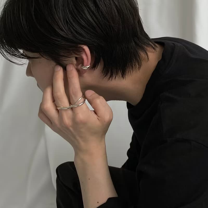 戒指 925純銀 wave ring02