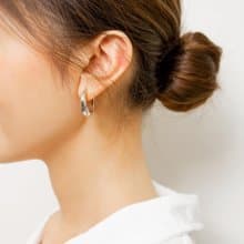Hoop Silver Earrings 純銀圈型耳環(S)22mm 耳針式/夾式