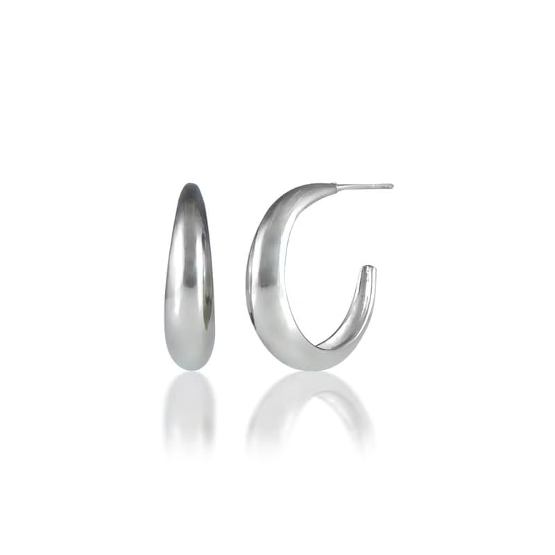 Hoop Silver Earrings 純銀圈型耳環(S)22mm 耳針式/夾式