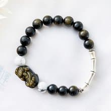韻•化煞白松石男款手鍊(含開光)貔貅招財運、聚財、防小人、開運