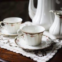 19 世紀法國古董 LIMOGES 杯碟套裝