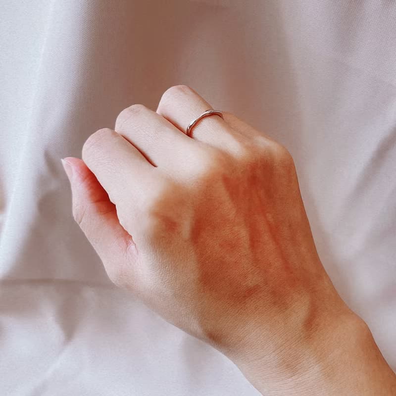 聖誕 交換禮物漣漪925純銀戒指 立體圓弧邊設計 活動圍 舒適配戴