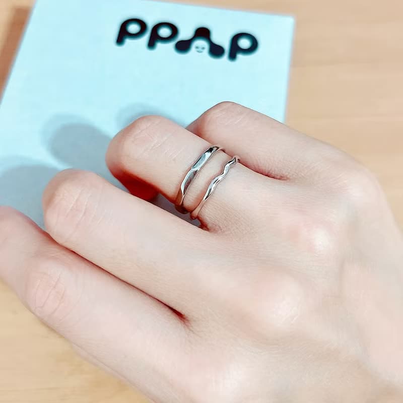 聖誕 交換禮物漣漪925純銀戒指 立體圓弧邊設計 活動圍 舒適配戴