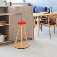 旭川家具 cosine 紅帽子廚房椅凳