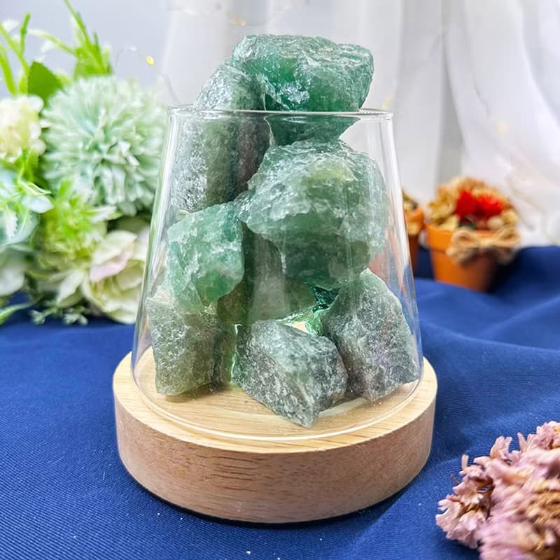 【MU工坊】藍瑩石擴香石/水晶擴香燈/碎石/室內香薰/淨化小夜燈