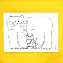 防水貼紙 機車貼紙 行李箱貼紙 貓咪 貓 兔子 兔 安全帽貼紙