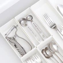 日本天馬 抽屜分隔/鏡櫃用ABS化妝品餐具收納籃-S-3入