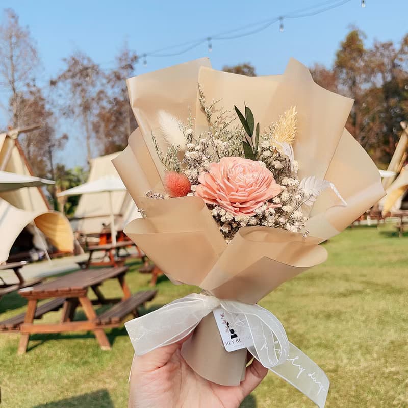 可急單 一束花的浪漫 索拉玫瑰花束 小花束 永生花花束