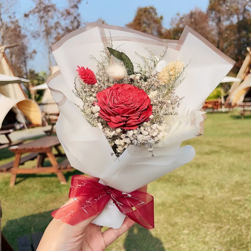 可急單 一束花的浪漫 索拉玫瑰花束 小花束 永生花花束