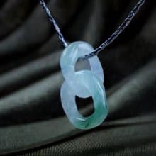 【永恆同心】冰飄陽翡翠同心圓吊墜 | 天然緬甸A貨翡翠 | 送禮