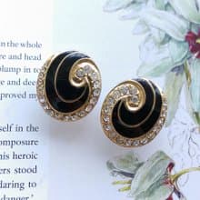 Vintage Jewelry 西洋古董飾品 經典摩登 知性  針式耳環