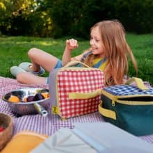 大方午餐包 野餐包 野餐袋 便當袋 手提包-加拿大Fluf有機棉
