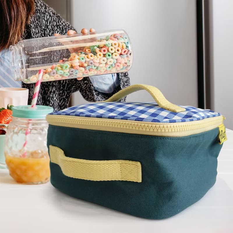 大方午餐包 野餐包 野餐袋 便當袋 手提包-加拿大Fluf有機棉