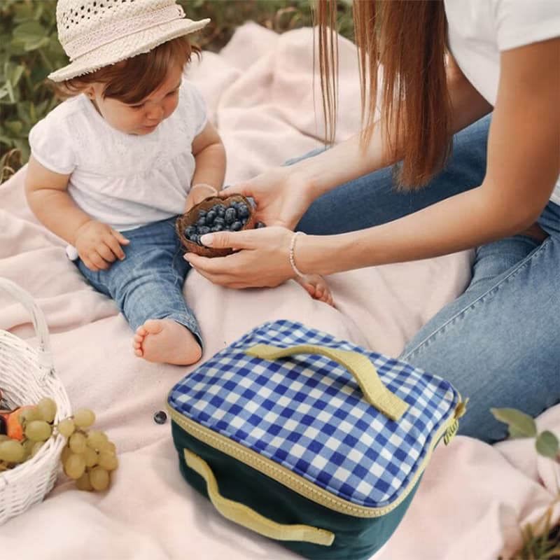 大方午餐包 野餐包 野餐袋 便當袋 手提包-加拿大Fluf有機棉
