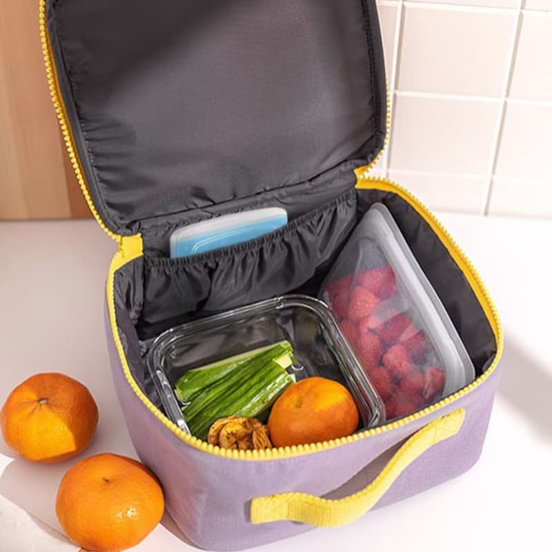 大方午餐包 野餐包 野餐袋 便當袋 手提包-加拿大Fluf有機棉