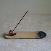 【米藍疊色】長形香盤/線香座