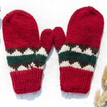 拳擊手套 手工鉤織手套 機車手套 手織純羊毛針織手套 可拆卸手套 內刷毛手套 保暖手套-草莓巧克力抹茶 情人節禮物 生日