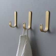 黃銅掛鉤  免打孔 玄關壁掛收納 墻面裝飾 多個裝