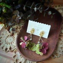 My Garden Xmas collection 聖誕風真花耳環