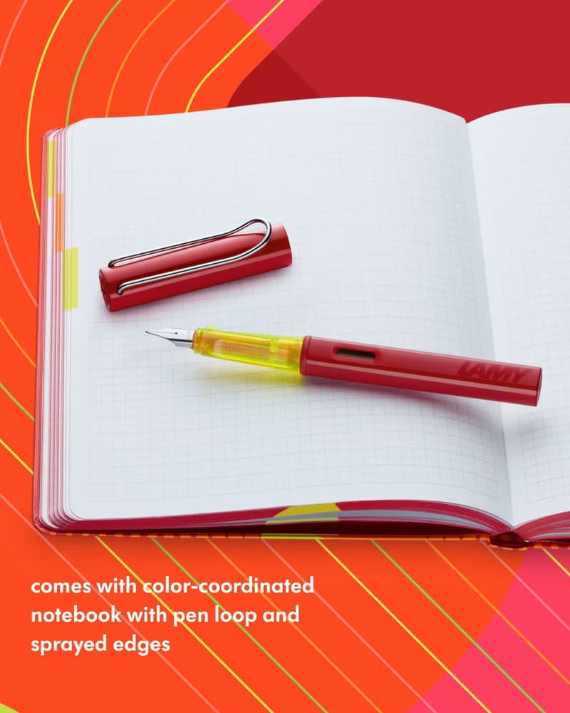 LAMY 全球限量 鋼筆+A5筆記本禮盒 / AL star系列 - 光澤紅