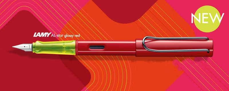 LAMY 全球限量 鋼筆+A5筆記本禮盒 / AL star系列 - 光澤紅