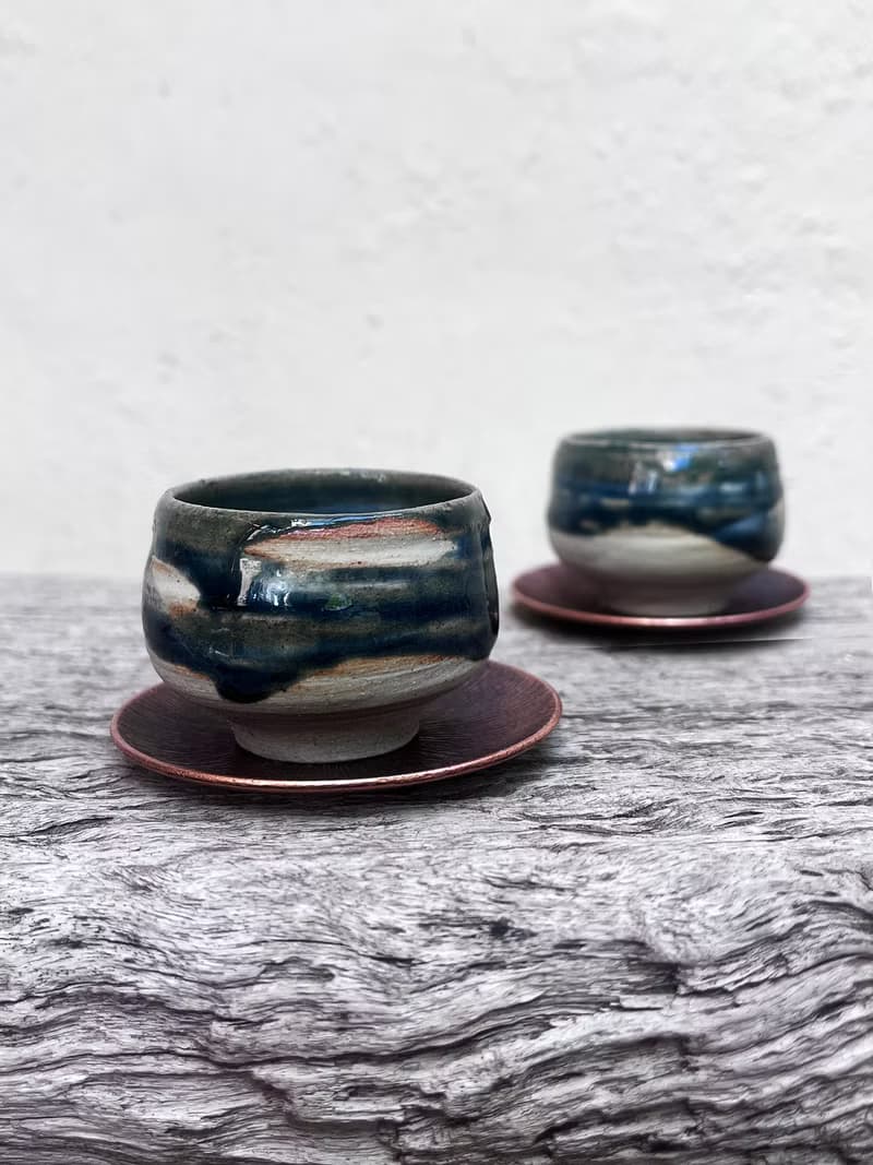 墨藍 茶杯 酒杯 兩入 | 陶器皿