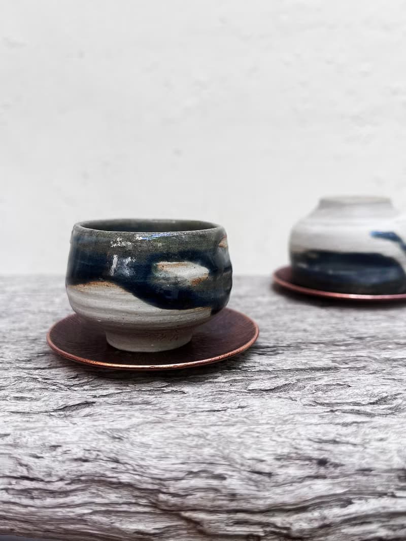墨藍 茶杯 酒杯 兩入 | 陶器皿