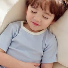 【新品】植橪雲感霧藍-植纖衣短袖韓國童裝-K64905