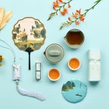 故宮宮廷文化 | 千里江山茶具 便攜茶杯 紅點獎 聖誕禮物