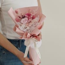 【永生玫瑰花花束】• 情人節/永生玫瑰花/永生玫瑰花花束/玫瑰花