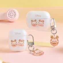 Disney Ufufy-米奇與米妮款強悍防摔AirPods保護套(附吊飾)