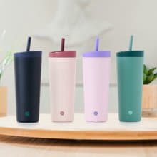 BlenderBottle【Tumbler系列】二合一雙飲口不鏽鋼吸管杯 24oz