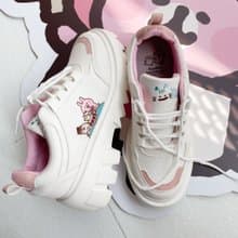 Paidal x卡娜赫拉的小動物 愛麗絲系列瘋帽客下午茶厚底齒輪鞋-白