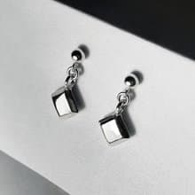 (925 Sterling Silver) Simple Diamond Charm Earring