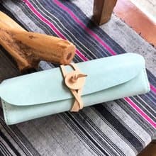 肚臍繞繩筆袋 好好縫 皮革DIY材料包 小物袋 禮物 文具用品 日常