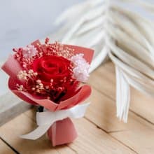 迷你花束/紅玫瑰小花束/永生花束/不凋花花束/車用香氛/車用擴香