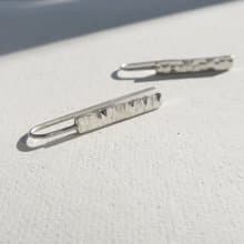 925純銀 波光 輕耳飾 耳環