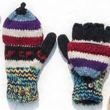 手工編織 保暖 觸控手套 防風手套  手織純羊毛針織手套/可拆卸手套/內刷毛手套/保暖手套 聖誕節禮物 生日-漸層星塵感