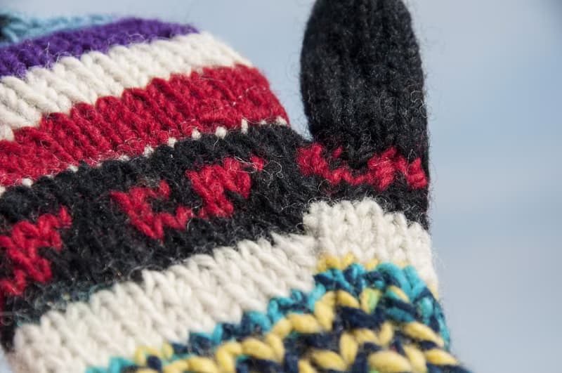 手工編織 保暖 觸控手套 防風手套  手織純羊毛針織手套/可拆卸手套/內刷毛手套/保暖手套 聖誕節禮物 生日-漸層星塵感