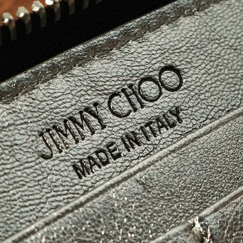 Jimmy Choo 周仰傑 銀色 立體星星 多功能 ㄇ字形 拉鍊 皮夾 長夾