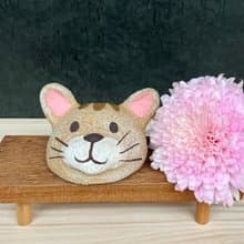 A Lu 貓咪陶花器搖搖有聲/適合乾燥花/擺飾/擴香器/禮物 手作手繪