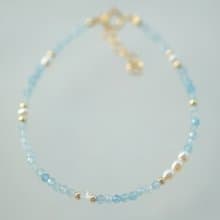 小寶石2.0 海藍寶手鍊