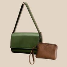 LUCKY BAG- ANYA LEATHER BAG +  TRIPLET MINI COIN PURSE