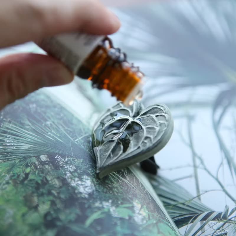 Leaf Shape AromaStone - 車用香氛石-圓葉花燭