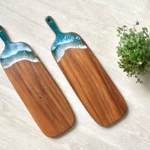 Cheese Board (Slim), Turquoise Ocean, Wedding Gift, Home Gift