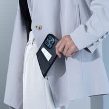 插卡防摔皮革手機殼iPhone 14系列—渡鴉黑