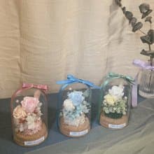 氣泡飲 - 軟木塞玻璃花盅